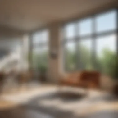 Impact of Solar Screens on Interior Before and after images of a room with solar screens