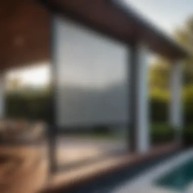 Stylish Solar Screen Design Crafted solar screen showcasing stylish design