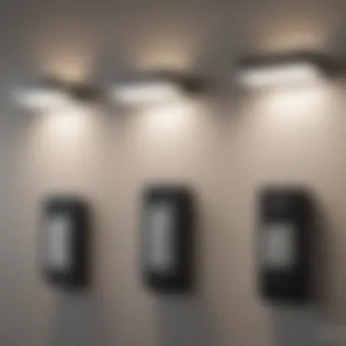 Comparison chart of different types of battery-operated LED wall lights