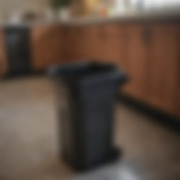 Detailed view of maintenance tips for single pull out trash can ensuring longevity.