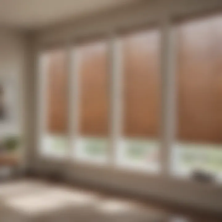 Installation of motorized blinds in a sunlit room