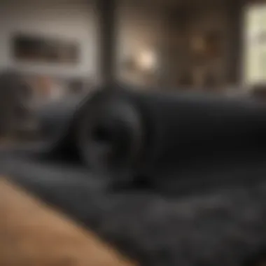 Maintenance tips for preserving the quality of a giant black rug