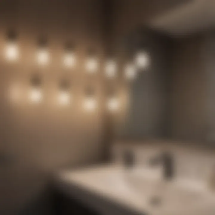 Installation of small light bulbs in bathroom fixtures