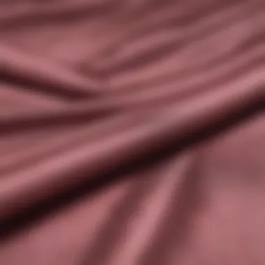 Close-up of textured fabric and its effect on color perception