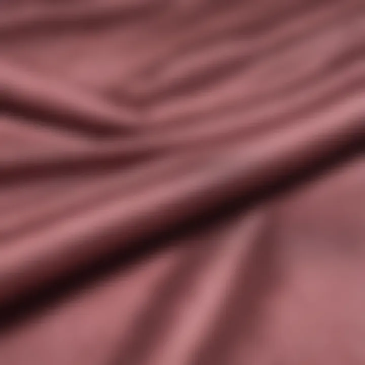 Close-up of textured fabric and its effect on color perception