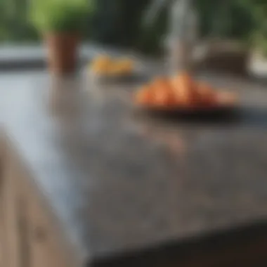 Maintenance routine for waterproof outdoor countertops
